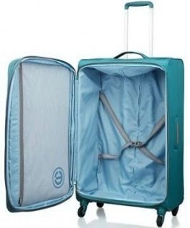 CARLTON Ozone 64/76 л чемодан из полиэстера на 4 колесах бирюзовый