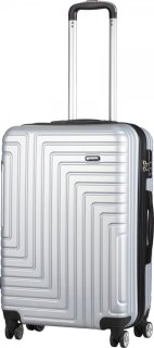 CARLTON Zigzag 62 л чемодан из пластика серебристый
