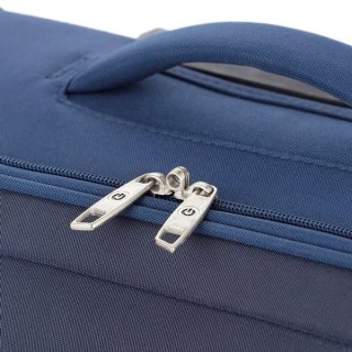 CarryOn AIR (L) Steel Blue 100/120 л чемодан из полиэстера на 4 колесах синий