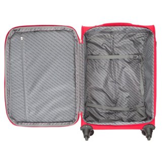 CarryOn AIR (M) Cherry Red 70/84 л чемодан из полиэстера на 4 колесах красный