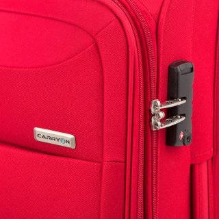 CarryOn AIR (M) Cherry Red 70/84 л чемодан из полиэстера на 4 колесах красный
