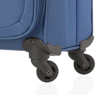 CarryOn AIR (M) Steel Blue 70/84 л чемодан из полиэстера на 4 колесах синий