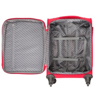 CarryOn AIR (S) Cherry Red 35/41 л чемодан из полиэстера на 4 колесах красный
