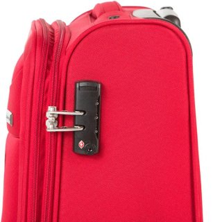 CarryOn AIR (S) Cherry Red 35/41 л чемодан из полиэстера на 4 колесах красный