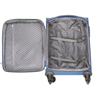 CarryOn AIR (S) Steel Blue 35/41 л чемодан из полиэстера на 4 колесах синий