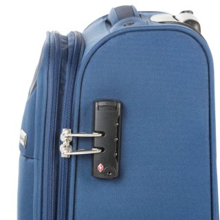 CarryOn AIR (S) Steel Blue 35/41 л чемодан из полиэстера на 4 колесах синий