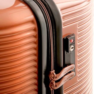 CarryOn Bling Bling (M) Rose Gold 63 л чемодан из поликарбоната на 4 колесах розовое золото