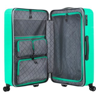 CarryOn Connect (L) Green 85 л чемодан из поликарбоната на 4 колесах зеленый