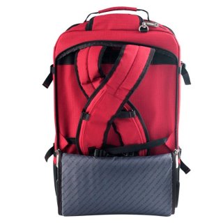 CarryOn Daily 44 л сумка-рюкзак на колесах из полиэстера красная