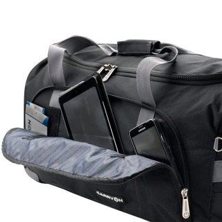 CarryOn Daily 77 Black 77 л сумка дорожня на колесах з поліестеру чорна
