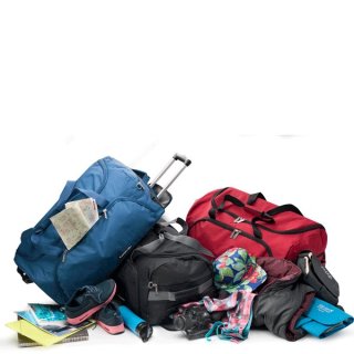 CarryOn Daily 77 Blue 77 л сумка дорожня на колесах з поліестеру синя