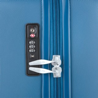 CarryOn Skyhopper (M) Cool Blue 57 л чемодан из поликарбоната на 4 колесах синий