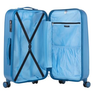 CarryOn Skyhopper (S) Cool Blue 32 л чемодан из поликарбоната на 4 колесах синий