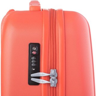 CarryOn Skyhopper (S) Coral 32 л чемодан из поликарбоната на 4 колесах коралловый