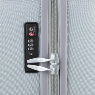 CarryOn Skyhopper (S) Silver 32 л чемодан из поликарбоната на 4 колесах серебро