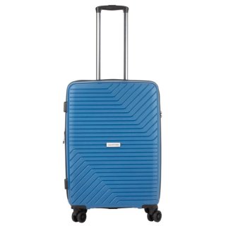 CarryOn Transport (M) Blue Jeans 65/77 л чемодан из полипропилена на 4 колесах синий