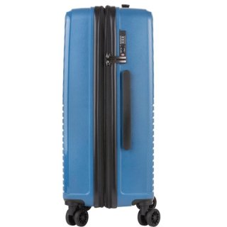 CarryOn Transport (M) Blue Jeans 65/77 л чемодан из полипропилена на 4 колесах синий