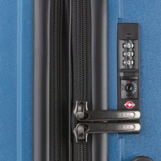 CarryOn Transport (M) Blue Jeans 65/77 л чемодан из полипропилена на 4 колесах синий