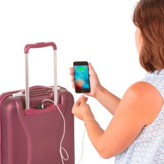 CarryOn Wave (S) Aubergine 35 л чемодан из поликарбоната на 4 колесах баклажан