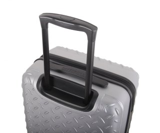 CAT Industrial Plate 36 л валіза із пластику на 4 колесах срібляста