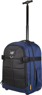 CAT Millennial Cargo 50 л сумка на колесах с отделением для ноутбука из полиэстера на 2 колесах синяя с черными вставками