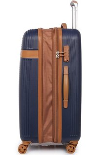 Чемодан гигант 127/155 л Rock Valiant Navy Blue Hardshell Expandable (L)