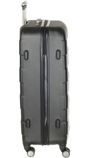 Чемодан гигант из пластика 4-х колесный 110 л March Bumper, черный