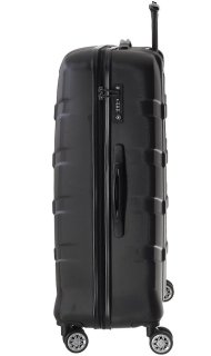 Чемодан гигант из пластика 4-х колесный 113 л March Ypsilon, черный