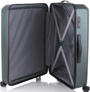 Чемодан гигант из поликарбоната 106 л Travelite Skywalk Green