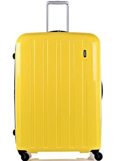 Чемодан гигант из поликарбоната 116/126 л Lojel Lucid, желтый