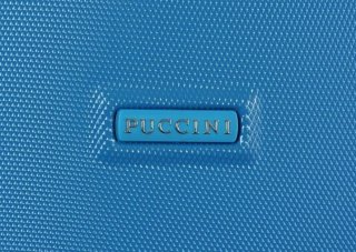 Чемодан гигант из поликарбоната 4-х колесный 115 л PUCCINI, голубой