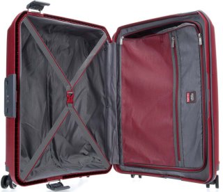Чемодан гигант из полипропилена 113 л Travelite Makro, красный