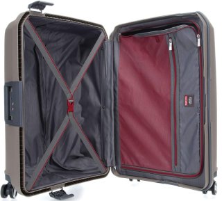 Чемодан гигант из полипропилена 113 л Travelite Makro Taupe