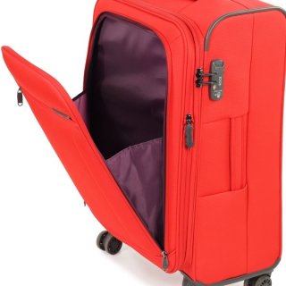 Валіза гігант із текстилю на 4-х колесах 118/136 л Rock Octo-Drive II (XL) Red
