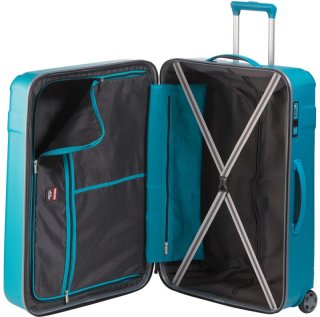 Чемодан гигант на 2-х колесах 110 л Travelite Vector, бирюзовый