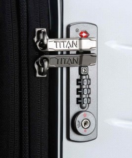 Чемодан гигант на 4-х колесах 106 л Titan Limit, белый