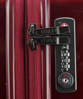 Валіза гігант на 4-х колесах 111 л Titan Cody, бордовий
