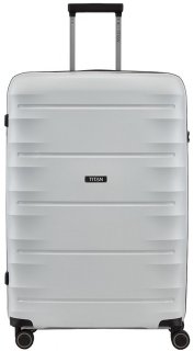 Чемодан гигант на 4-х колесах 112 л Titan Highlight Off-White