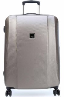 Чемодан гигант на 4-х колесах 113 л Titan Xenon Deluxe, бежевый