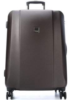 Чемодан гигант на 4-х колесах 113 л Titan Xenon Deluxe, коричневый