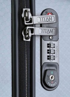 Чемодан гигант на 4-х колесах 113 л Titan Xenon Deluxe, серый