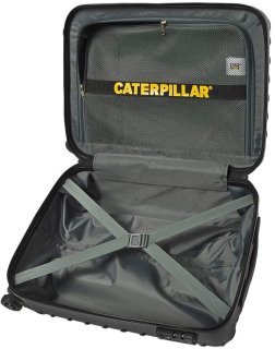 Чемодан гигант на 4-х колесный 105 л CAT Industrial Plate, черный