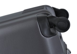 Чемодан гигант пластиковый 4-х колесный 109 л PUCCINI, антрацит