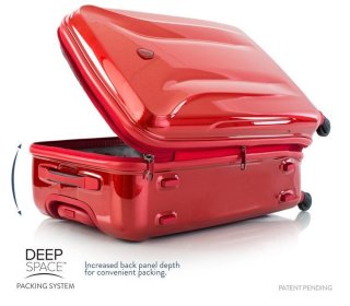 Чемодан гигант поликарбонатный 104 л на 4-х колесах Heys Astra Deep Space, бургунди