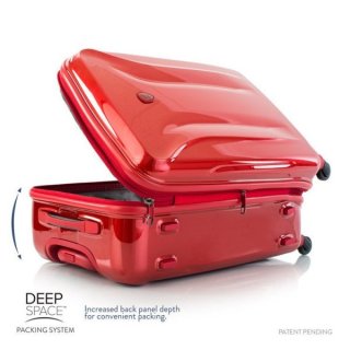 Чемодан гигант поликарбонатный 104 л на 4-х колесах Heys Astra Deep Space, бургунди
