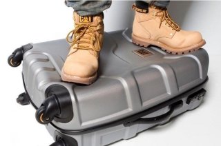 Валіза гігант ударостійка 111 л CAT Roll Cage, бронза