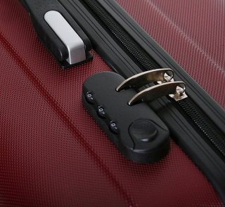 Чемодан малый на 4-х колесах Vip Collection Panama 20 Бордовый