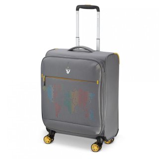 Чемодан под ручную кладь Roncato Lite PRINT на 42/48 л, вес 1,5 кг Серый