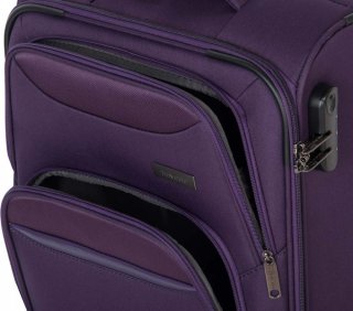 Чемодан под ручную кладь Travelite Kendo тканевый на 33 л весом 2,6 кг Фиолетовый
