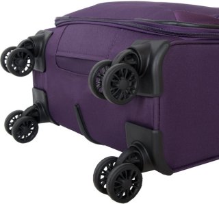 Чемодан под ручную кладь Travelite Kendo тканевый на 33 л весом 2,6 кг Фиолетовый